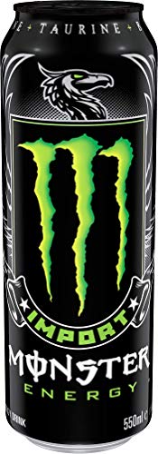 Monster Energy Import, Energy Drink, 18.6 Ounce | Pack of 12