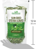 HerbaZest SunDried Stevia Leaves 6oz (170g) Premium Whole Stevia Leaf Naturally Sweeter Than Sugar ZeroCalorie Sugar Substitute Perfect for Tea Coffee and Other Beverages