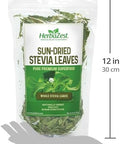 HerbaZest SunDried Stevia Leaves 6oz (170g) Premium Whole Stevia Leaf Naturally Sweeter Than Sugar ZeroCalorie Sugar Substitute Perfect for Tea Coffee and Other Beverages