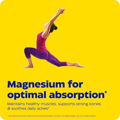 Enzymedica Magnesium Motion With 3 Forms Of Magnesium Ata Mg Glycinate Malate Soothes Occasional Aches Supports Bones & Muscles 60 Count