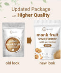 Golden Monk Fruit Sweetener with Erythritol, 4 Pounds - No After Taste - Brown Sugar Substitute, Keto Diet Friendly, Zero Calorie, Natural Sweetener for Drinks, Coffee, Tea, Cookies, No-GMO, Vegan
