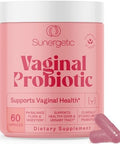 Sunergetic Premium Vaginal Probiotics For Women " Clinically Studied Lactobacillus Vaginal Probiotic With Prebiotic & Cranberry To Balance Ph Reduce Odor Urinary Tract Support & Feminine Health " 60 Capsules