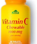 Alfa Vitamins Vitamin C Chewables Contains 1000Mg Easy To Chew Tablets Super Antioxidant Immune Booster 60 Tablets