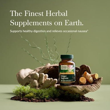 Gaia Herbs Ginger Supreme Supports Healthy Digestion And Relieves Occasional Nausea With Organic Ginger Root And Turmeric Root 60 Vegan Liquid Phytocapsules (60Day Supply)