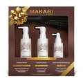 Makari Hair Care Set With Shampoo, Conditioner, Serum & Brush Biotin, Black Castor Oil, Jojoba & Honey Hydrates, Strengthens, Reduces Frizz & Adds Shine No Sulfate, Parabens Or Silicone