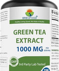 Brieofood Green Tea Extract 1000 Mg Per Serving (Min 50% Polyphenols) - 250 Capsules - 3Rd Party Lab Tested For Purity & Quality