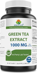 Brieofood Green Tea Extract 1000 Mg Per Serving (Min 50% Polyphenols) - 250 Capsules - 3Rd Party Lab Tested For Purity & Quality