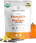 Sprout Living Organic Pumpkin Seed Protein Powder Unflavored 20 Grams Of Plant Based Protein Powder Without Artificial Sweeteners Non Dairy Nongmo Vegan Gluten (1 Pound 15 Servings)