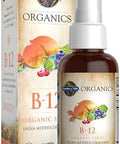 Garden Of Life Organics B12 Spray With Methylcobalamin Liquid Vitamin Spray For Energy Metabolism and Heart Health Support Raspberry Flavor 2 Fl Oz Bottle 140 Servings