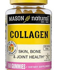 Mason Natural Collagen Gummies Supports Healthy Skin Bones & Joints Tropical Flavor Kosher 60 Gummies