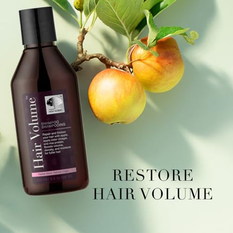 New Nordic Hair Volume Shampoo Herbal Recipe For Thicker Fuller Hair Vegan Clean Ingredients 8.5 Fl Oz