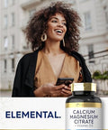 Carlyle Calcium Magnesium Citrate With Vitamin D3 150 Capsules Non-Gmo & Gluten Supplement