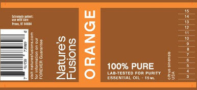Nature s Fusions Orange (Sweet) 100% Pure and Essential Oils 15 mL