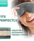 Myhalos ' Heated Eye Mask For Dry Eyes - Steam Warm Compress For Eyes - Remove Styes Chalazion Therapy Warming And Heating Pad Hot Compress - Moist Heat Mask For Blepharitis & Mgd - Fsa Hsa Eligible