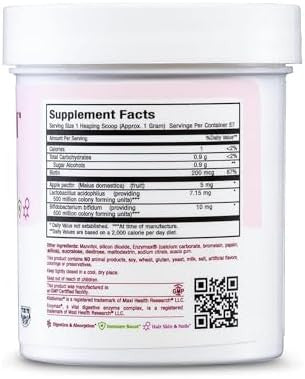 Maxi Health Kiddiemax Probiotic 5M Acidophilus Healthy Digestive Flora 2 Ounce Powder Kosher