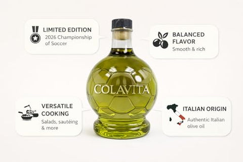 Colavita 2026 Champions of Soccer Extra Virgin Olive Oil ÃƒÂ¢Ã¢â€šÂ¬Ã¢â‚¬Å“ Limited Edition Italian Collector Bottle
