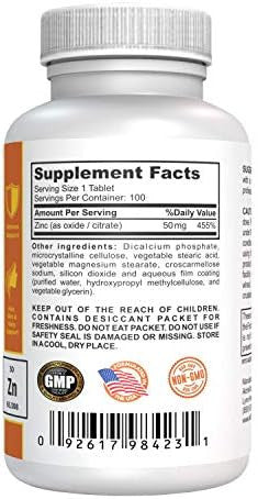 Alchevita Zinc 50Mg Ã¢â‚¬â€œ High Bio-Availability Ã¢â‚¬â€œ Essential Trace Mineral Ã¢â‚¬â€œ Supplement For Immune Support, Bones, Skin & Muscle Support