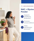 Pure Encapsulations Nac Glycine Powder - Immune Support Detox Cleanse & Glutathione Production - Conditionally Essential Amino Acids - Gluten Free & Non-Gmo 5.6 Oz