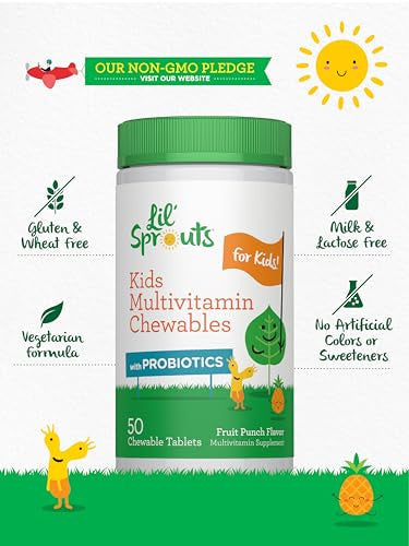 Lil' Sprouts Kids Multivitamin With Probiotics 50 Chewable