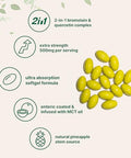 Micro Ingredients Bromelain 500Mg With Quercetin & Mct Oil 240 Enteric Coated Softgels Ultra Absorption Bromelain Supplement Natural Digestive Enzymes For Digestion & Joint Health Non-Gmo Gluten Free