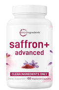 Micro Ingredients Saffron Advanced Supplements 60 Veggie Capsules 10-In-1 With Saffron Extract High Absorption Fat-Soluble Vitamin C Magnesium Turmeric & Ksm-66 Ashwagandha Filler Free