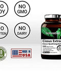 NatureBell Cissus Quadrangularis Capsules 1000mg Per Serving 180 Capsules Premium Cissus Capsules Support Joint Tendon Bone Skin Hair and Cartilage.