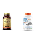 Solgar Chelated Zinc 250 Tablets - Zinc For Healthy Skin - Supports Cell Growth & Dna Formation & Doctor'S Best High Absorption Magnesium Glycinate Lysinate