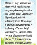 Carlson Baby's PlantBased Super Daily D3 Baby Vegetarian Liquid Vitamin D Drops 400 IU (10 mcg) per Drop Sourced from Algae for Infants and Toddlers Unflavored 90 Drops (2.54 mL)