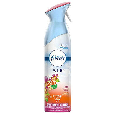 Febreze Odor-Eliminating Air Freshener With Gain Island Fresh Scent Ginger 8.8 Oz