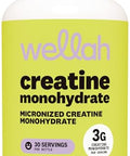 Wellah Creatine Monohydrate Capsules (3000 Mg) 120 Capsules - Micronized Creatine 30 Servings