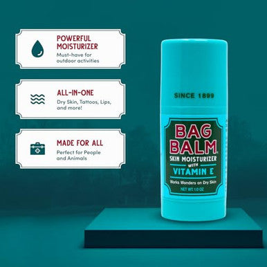 Bag Balm Original Skin Moisturizer Stick With Vitamin E Hydrating & Soothing Balm For Dry Skin Chapped Lips & Cracked Hands Made In The Usa Paraben & Cruelty Twistup Skin Care 1Oz