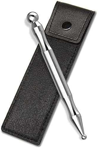Melonsun Stainless Steel Acupuncture Pen For Tmj Relief Fsa-Hsa-Eligible Tmj Massager For Jaw Clenching Acupressure Facial Tool For Face Reflexology & Full-Body Pressure Point Massage