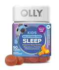 Olly Kids Melatonin Free Sleep Gummy Supplement Supports Sleep Quality Magnesium L-Theanine Lemon Balm Cloudberry Peach Flavored 25 Day Supply 50 Count