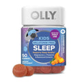 Olly Kids Melatonin Free Sleep Gummy Supplement Supports Sleep Quality Magnesium L-Theanine Lemon Balm Cloudberry Peach Flavored 25 Day Supply 50 Count