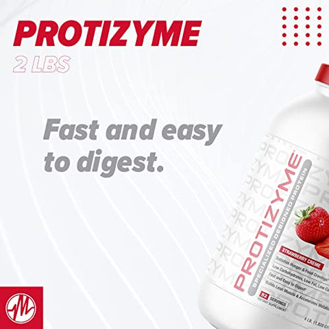Metabolic Nutrition Protizyme 100 Whey Protein Powder High Protein Low Carb Low Fat Whey Protein Digestive Enzymes 24 Essential Vitamins And Minerals 4 Pound 52 Servings