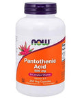 Now Pantothenic Acid (Vitamin B-5) - 500 Mg 250 Capsules