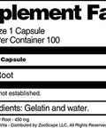 Terravita Pleurisy Root - 450 Mg (100 Capsules, Zin: 511534)