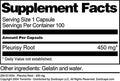 Terravita Pleurisy Root - 450 Mg (100 Capsules, Zin: 511534)