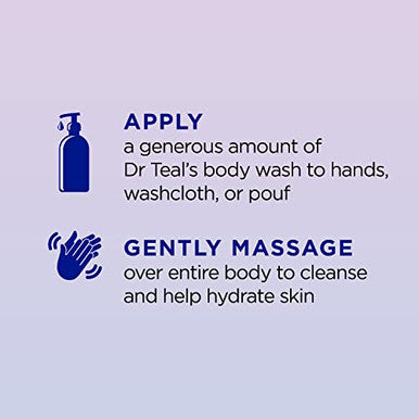 Dr Teal'S Body Wash With Pure Epsom SaltSleep Blend With MelatoninLavender & Chamomile Essential Oils24 Fl Oz (Pack Of 4)