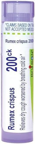 Boiron Rumex Crispus 200Ck Homeopathic Medicine Coughing Rumex Crispus 80 Pellets