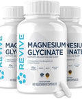 Revive Md Pure Magnesium Glycinate 200Mg " High Absorption Supplement For Relaxation Stress Relief Sleep & Memory Support " Promotes Strong Bones Healthy Nerve & Muscle Function (180 Servings)