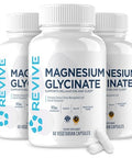 Revive MD Pure Magnesium Glycinate 200mg High Absorption Supplement for Relaxation Stress Relief Sleep and Memory Support Promotes Strong Bones Healthy Nerve and Muscle Function (180 Servings)