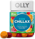 Olly Kids Chillax Gummy For A Calm And Relaxed Mood Magnesium Ltheanine Lemon Balm Extract Chewable Supplement Sherbet Flavored 25 Day Supply 50 Count (Packaging May Vary)