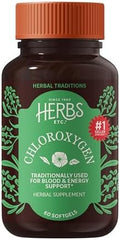 Herbs Etc. ChlorOxygen Chlorophyll Concentrate Softgels High Potency Chlorophyll for Detoxification Support