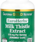 California Gold Nutrition Milk Thistle Extract Supports Liver Health Standardized To 80% Silymarin Flavonoids 175 Mg 180 Veggie Capsules