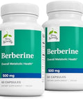 Terry Naturally Berberine Dietary Supplement With Berberine Liver Health Supplement For Metabolism Support Joint Health Support For Men & Women 60 Capsules (Pack Of 2)