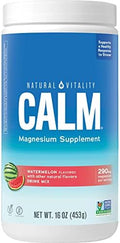 Natural Vitality Calm Magnesium Supplement Anti Stress Drink Mix Powder Gluten Free Vegan and Non GMO 16 oz Non GMO Vegan and Gluten Free Formula 16oz