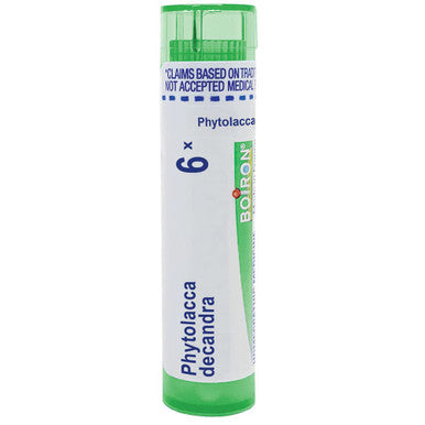 Boiron Phytolacca Decandra 6X Md 80 Pellets For Sore Throat Pain Radiating To The Ears