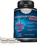 Premium Magnesium Citrate Capsules Powerful 500mg Magnesium Oxide and Citrate Supplement Helps Support Healthy Bones Muscles Teeth Energy and Relaxation 120 Vegetable Capsules