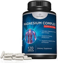 Premium Magnesium Citrate Capsules Powerful 500mg Magnesium Oxide and Citrate Supplement Helps Support Healthy Bones Muscles Teeth Energy and Relaxation 120 Vegetable Capsules